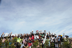 Group shot of all the vulunteers who planted trees on World Envionment Day 2019